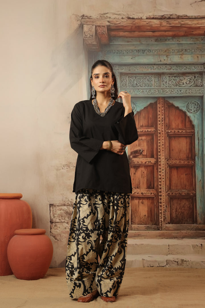 Black Farshi Salwar Set