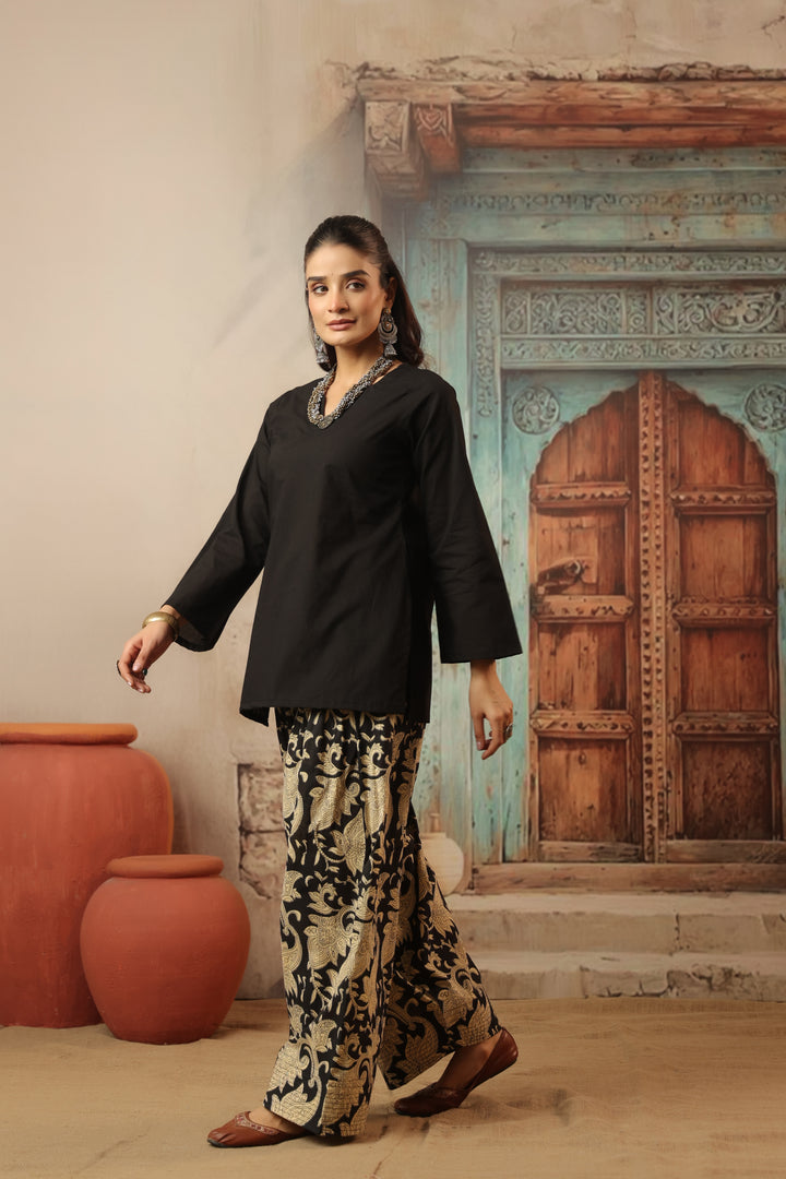 Black Farshi Salwar Set