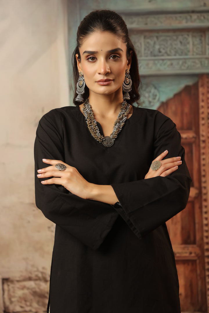 Black Farshi Salwar Set