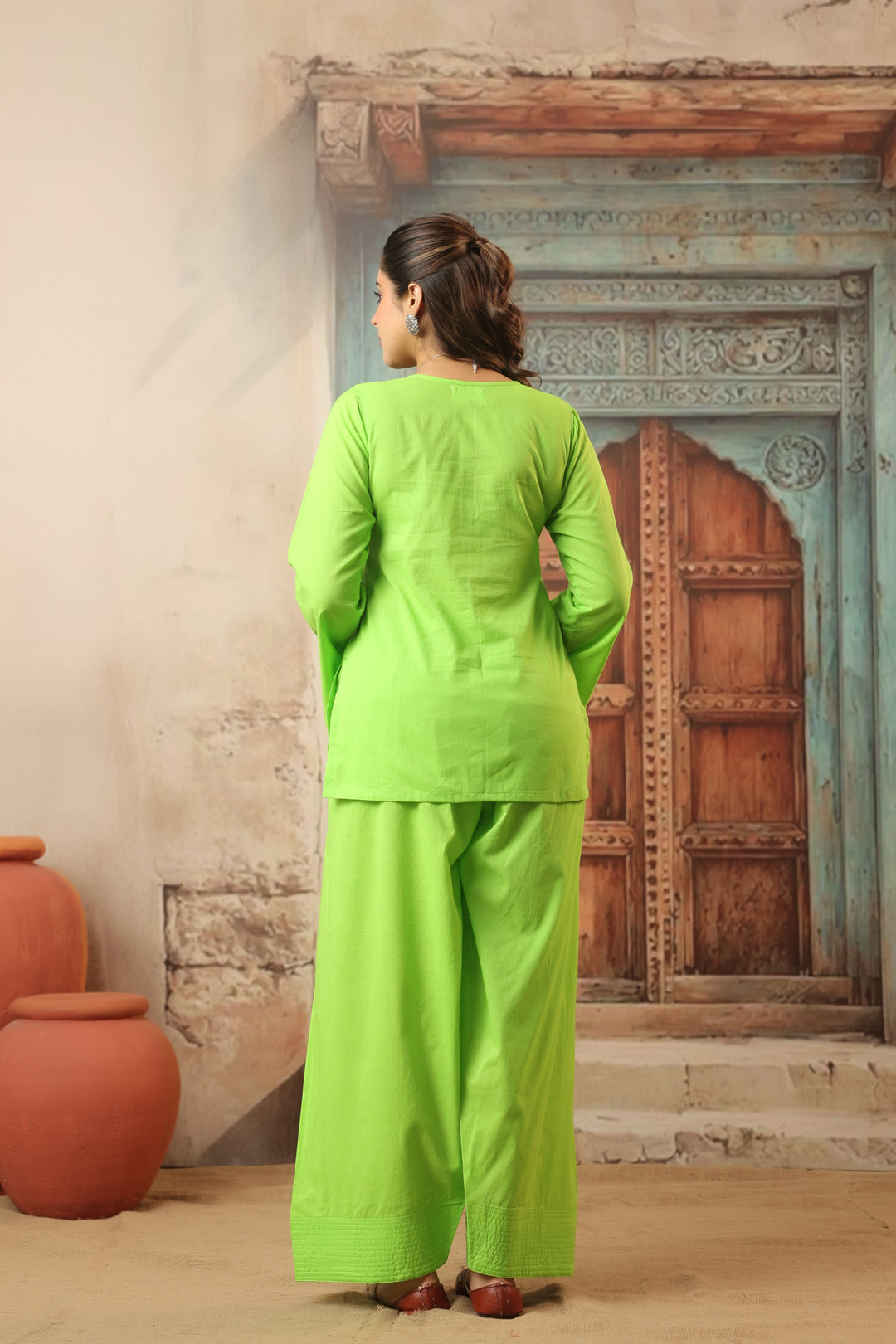 Lime Farshi Salwar Set