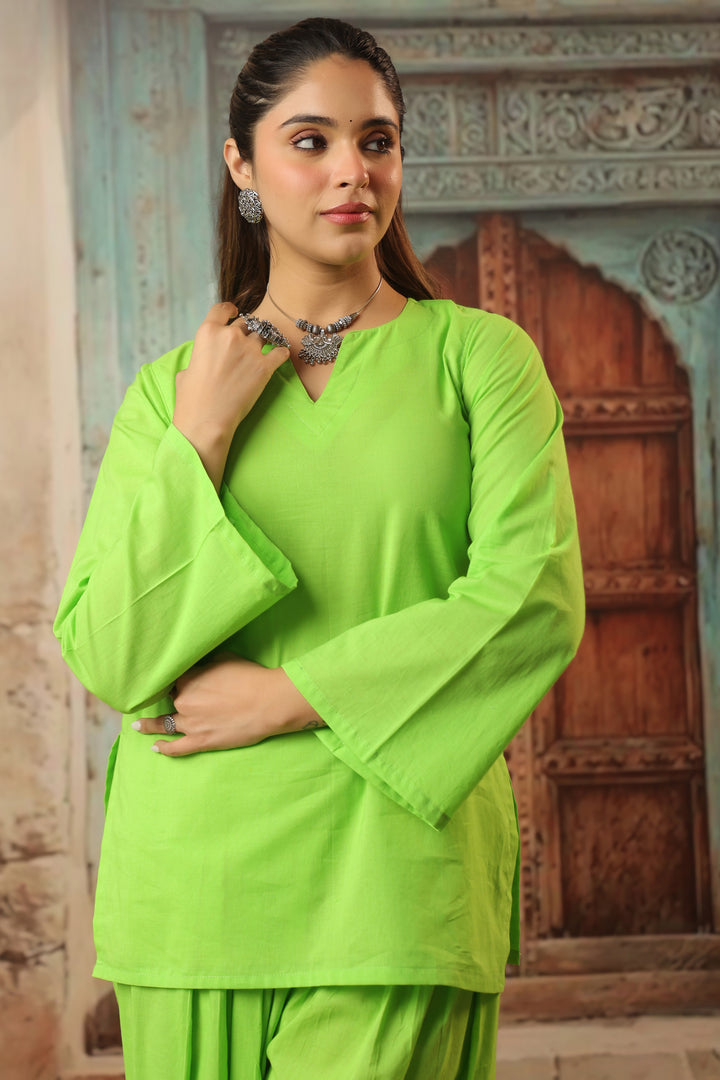Lime Farshi Salwar Set