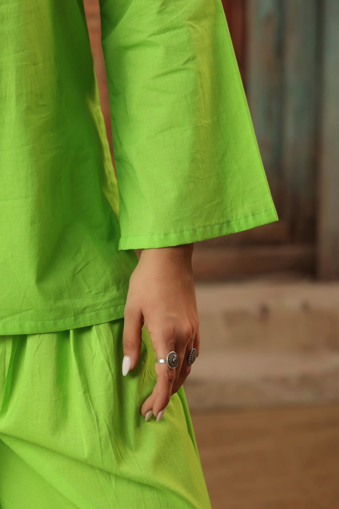 Lime Farshi Salwar Set