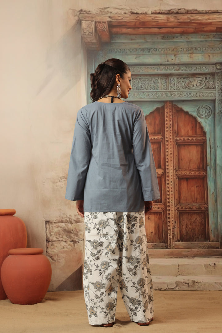 Grey Farshi Salwar Set