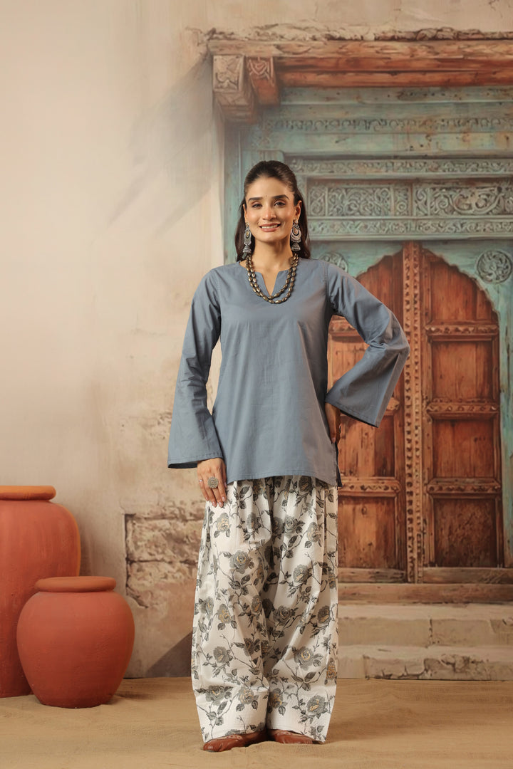 Grey Farshi Salwar Set