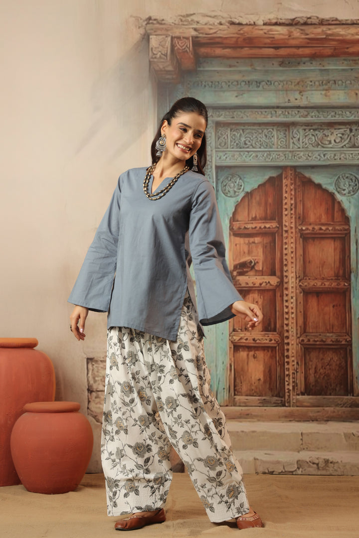 Grey Farshi Salwar Set