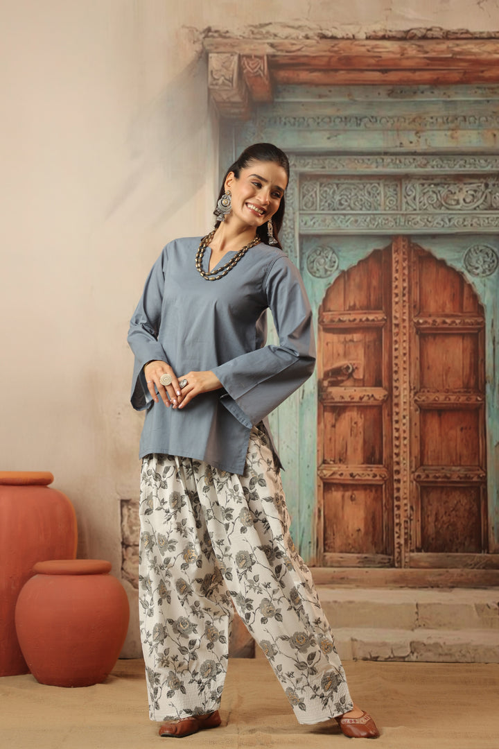 Grey Farshi Salwar Set