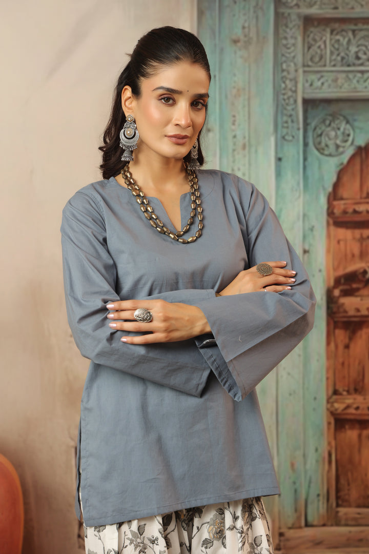 Grey Farshi Salwar Set