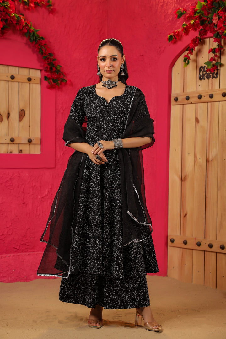 Fida Anarkali Cotton Suit Set