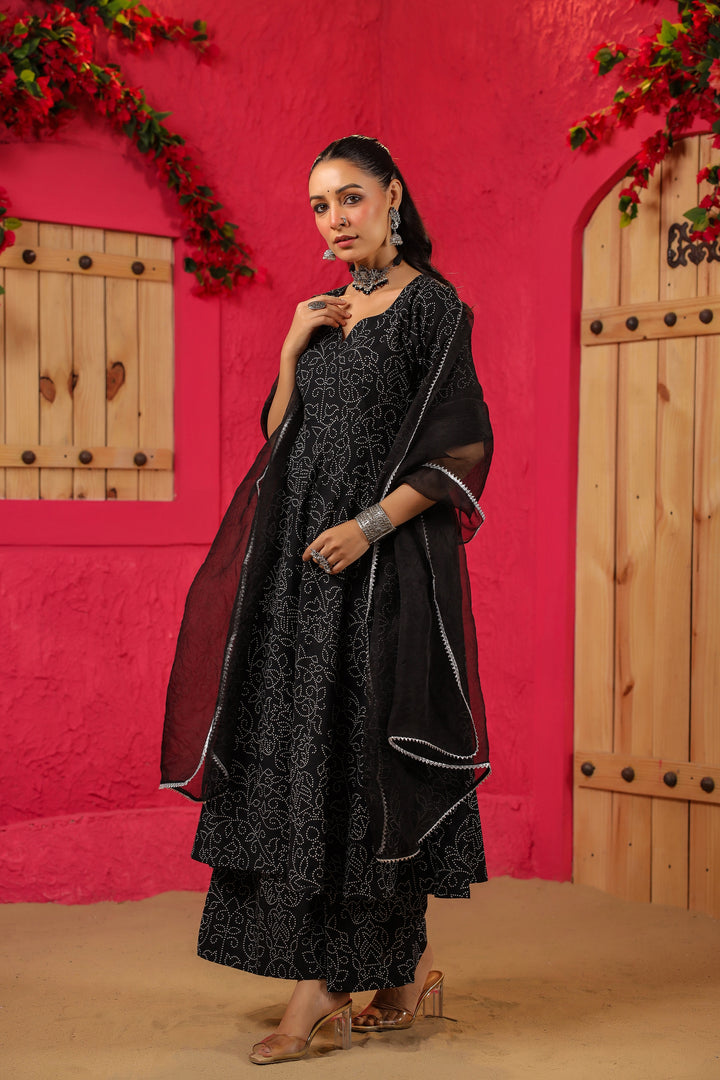 Fida Anarkali Cotton Suit Set