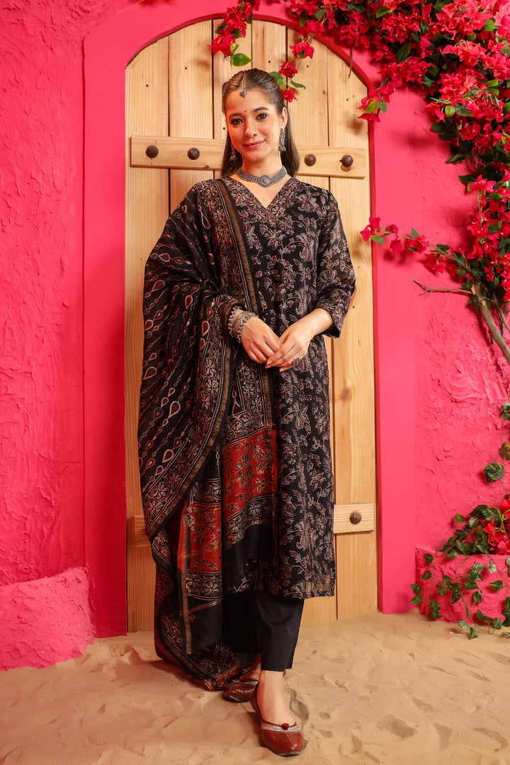 Kimaya Chanderi Suit Set