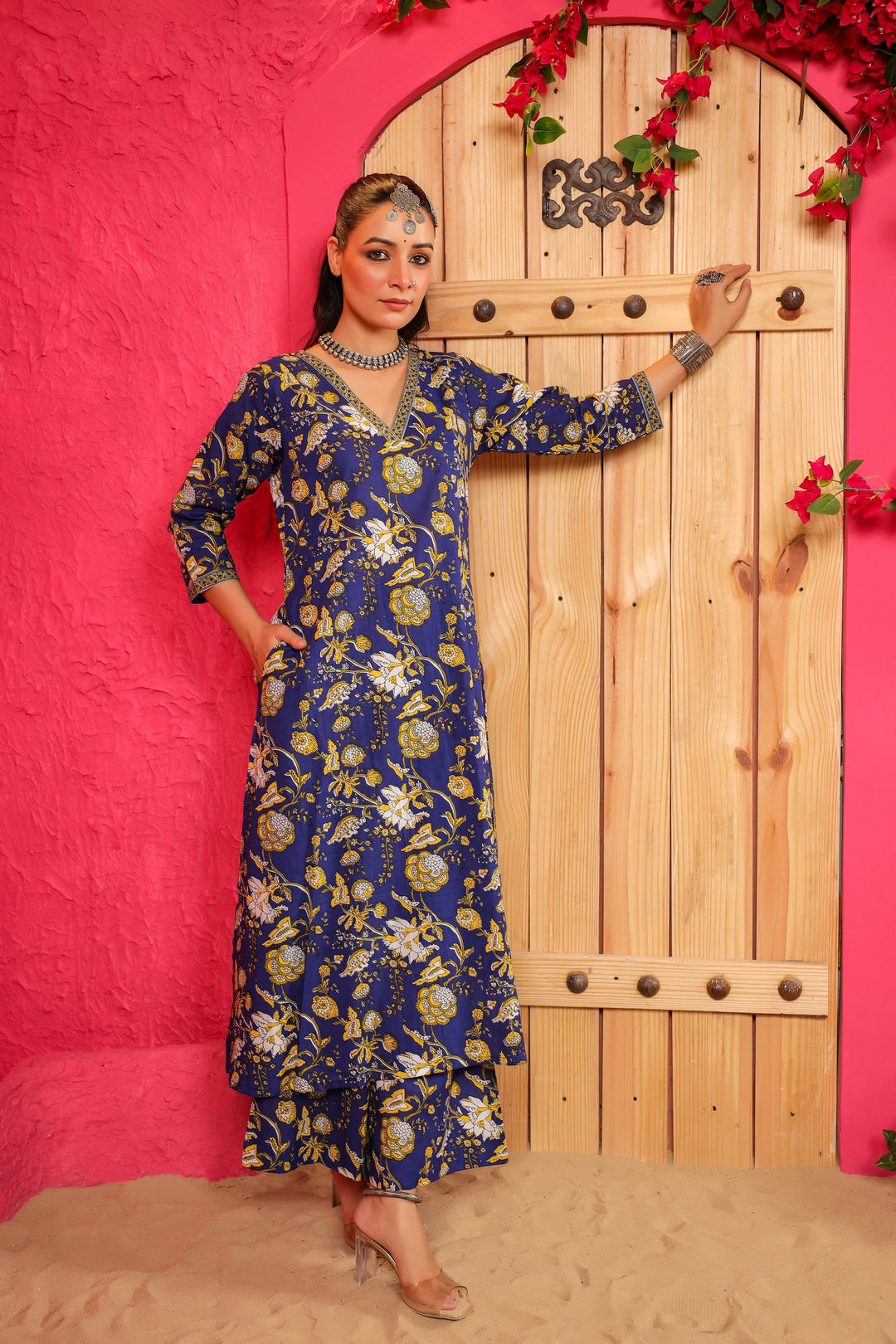 Tanaaz Cotton A-Line Kurta Set