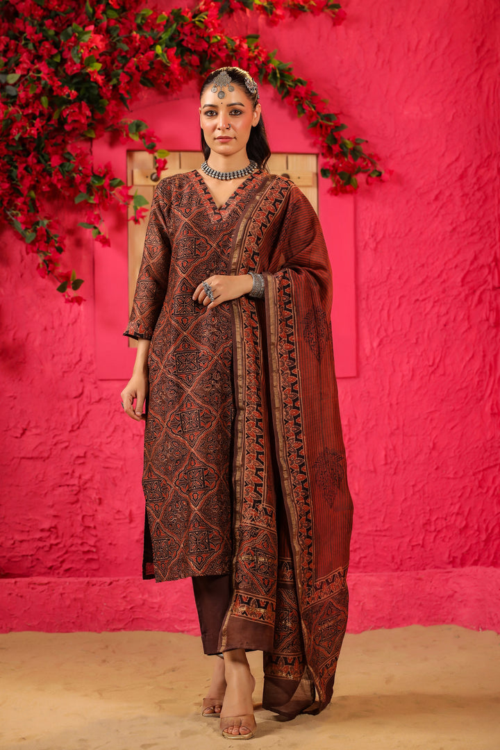 Noor Chanderi Suit Set