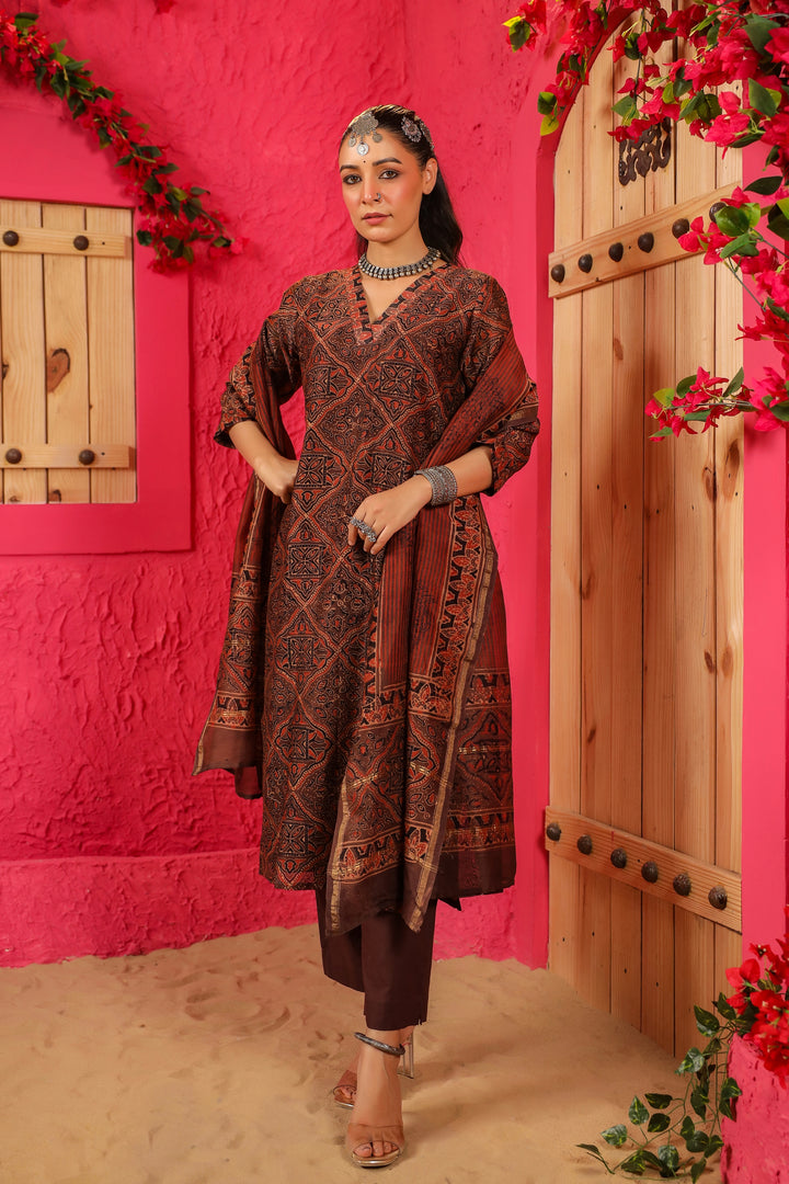 Noor Chanderi Suit Set