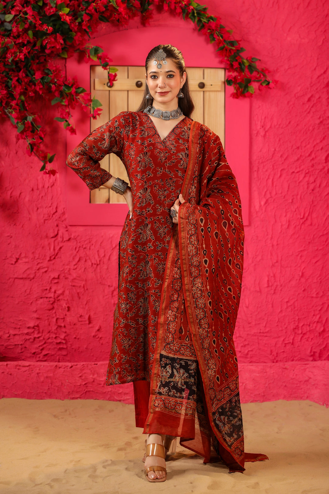 Falak Chanderi Suit Set