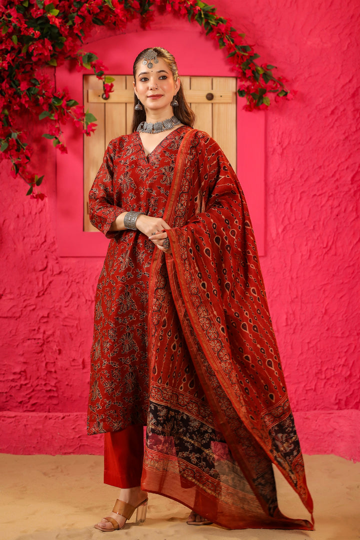 Falak Chanderi Suit Set