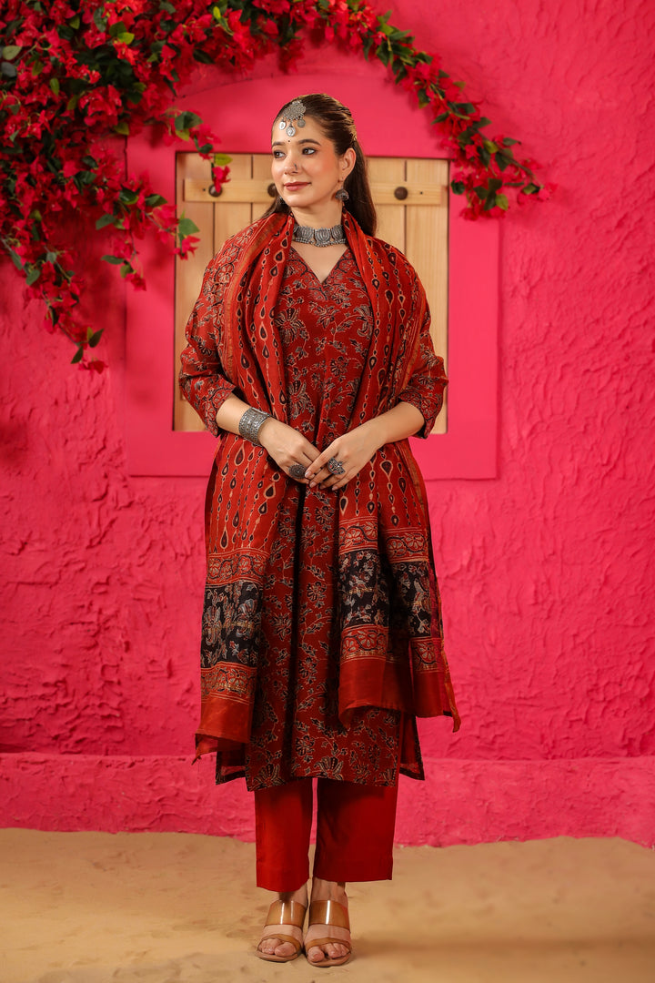 Falak Chanderi Suit Set