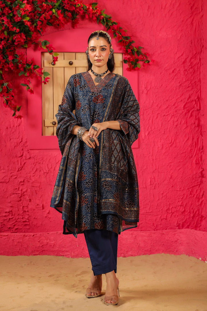 Kamal Chanderi Suit Set