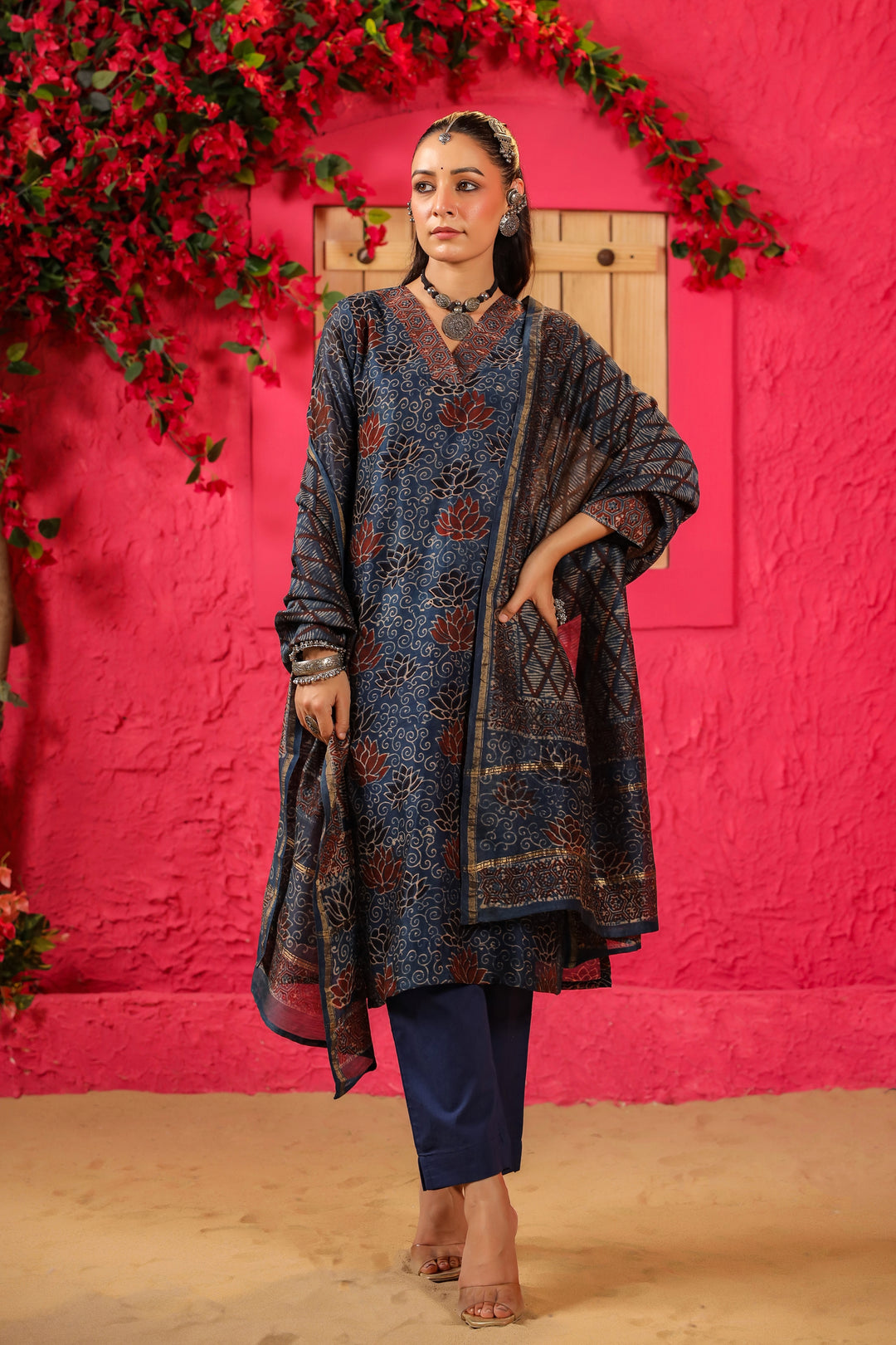 Kamal Chanderi Suit Set