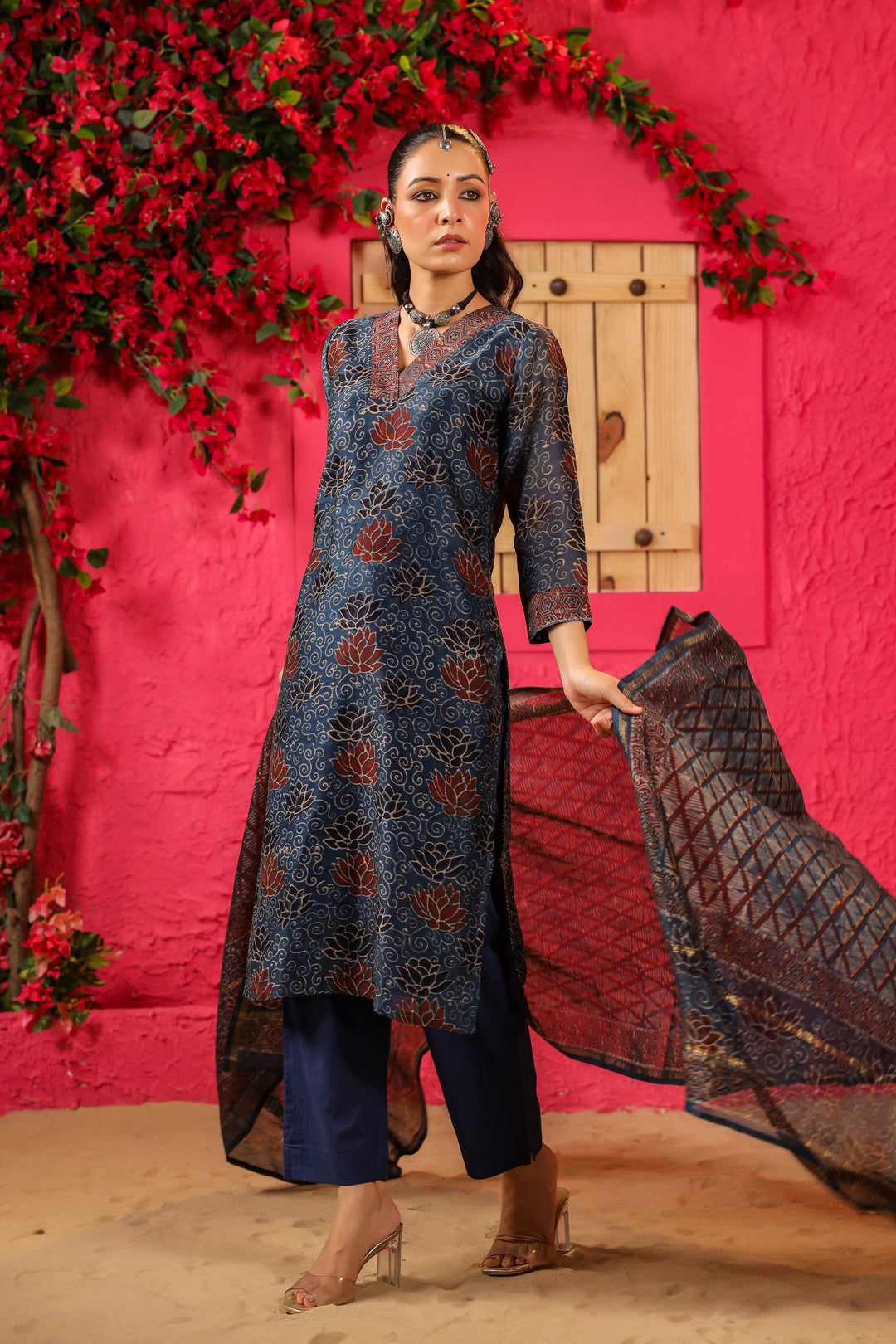 Kamal Chanderi Suit Set