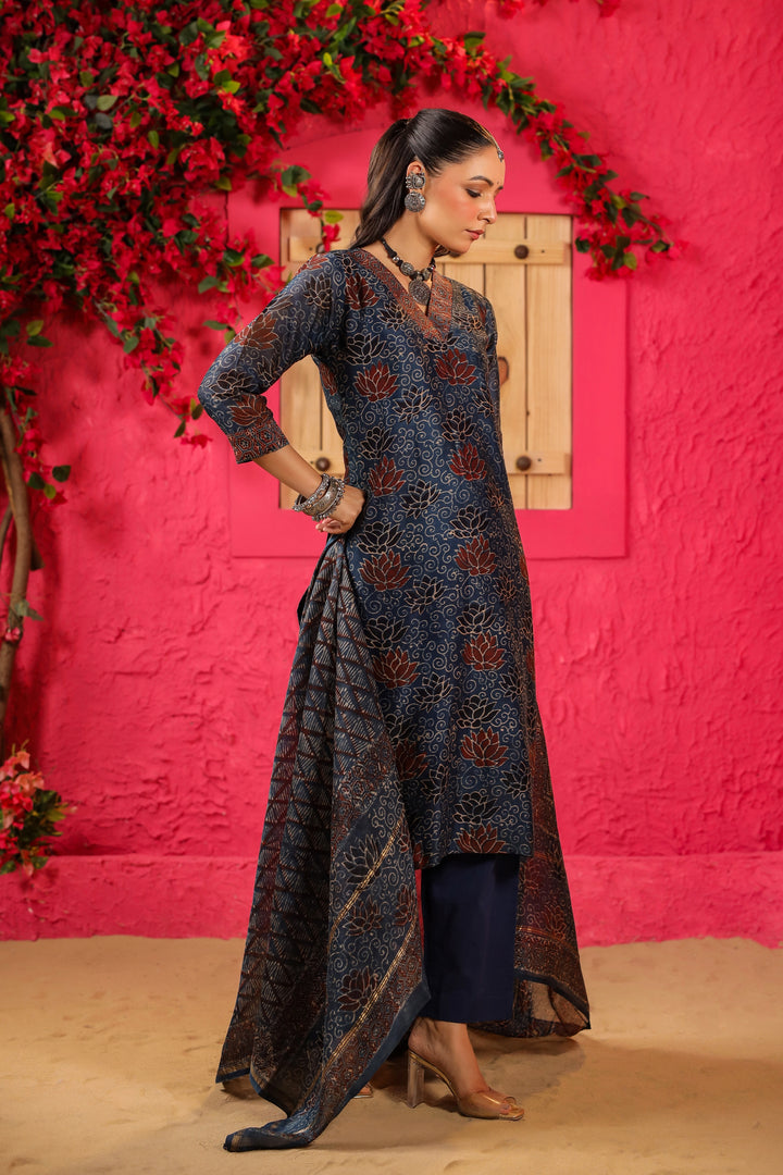 Kamal Chanderi Suit Set