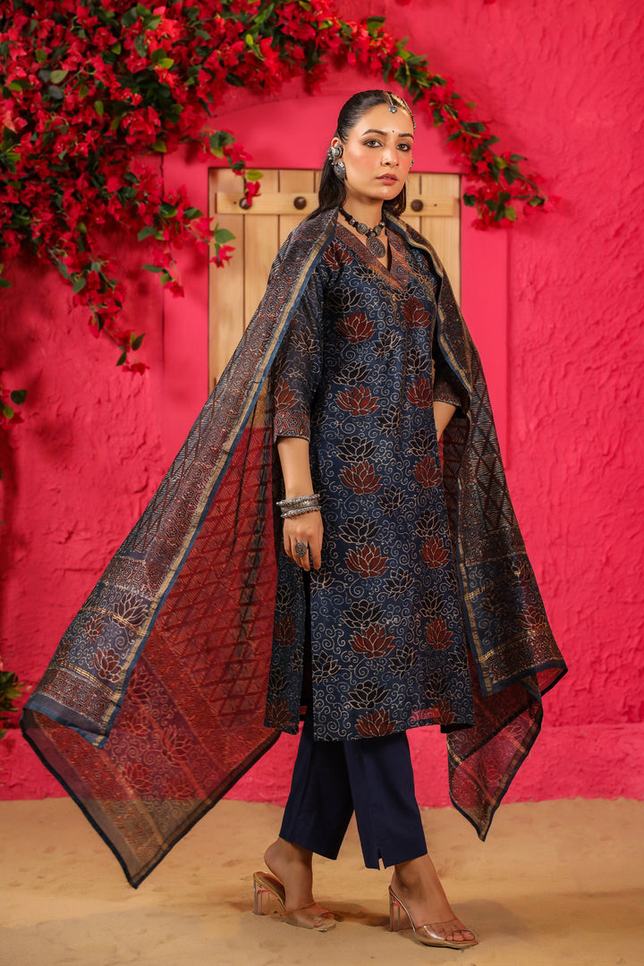 Kamal Chanderi Suit Set