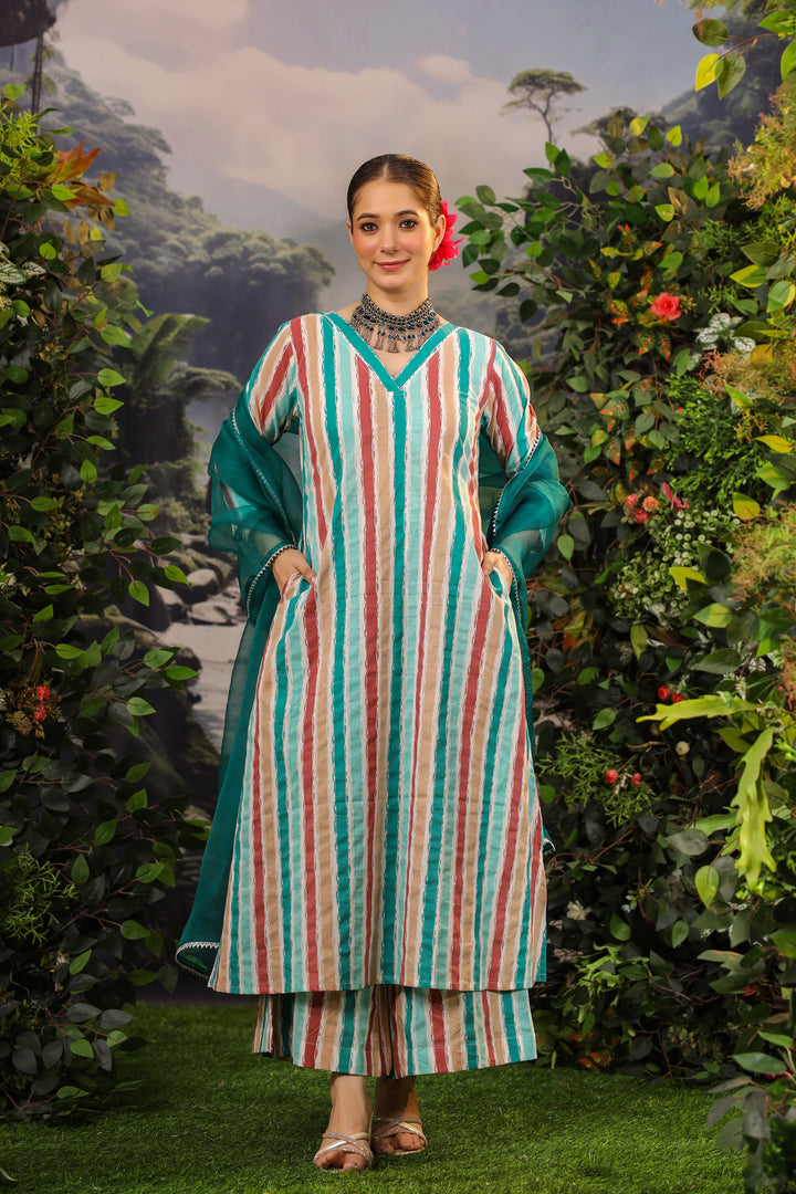 Zaheeda A-Line Kurta Set