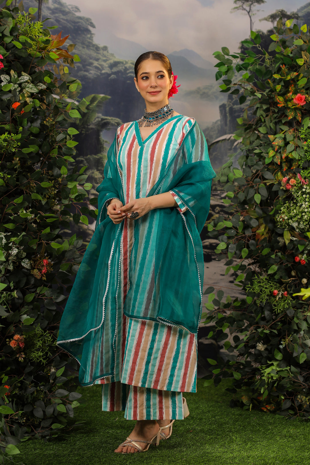 Zaheeda A-Line Kurta Set