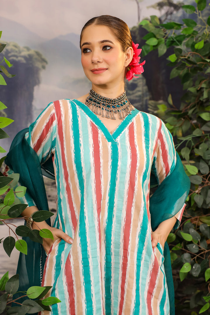 Zaheeda A-Line Kurta Set