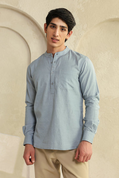 MEN'S SOLID SHIRT KURTAS