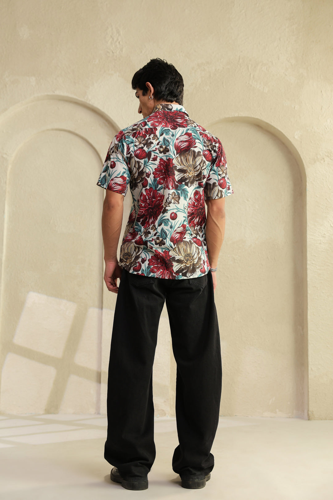White Regular Fit Cotton Shirt