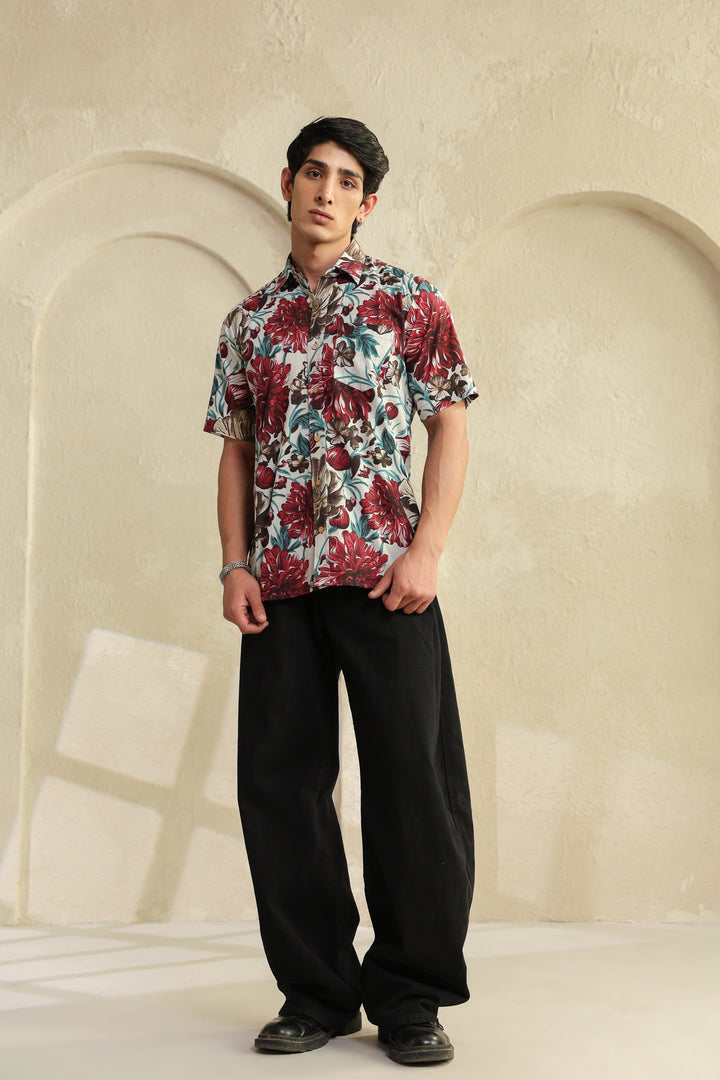 White Regular Fit Cotton Shirt