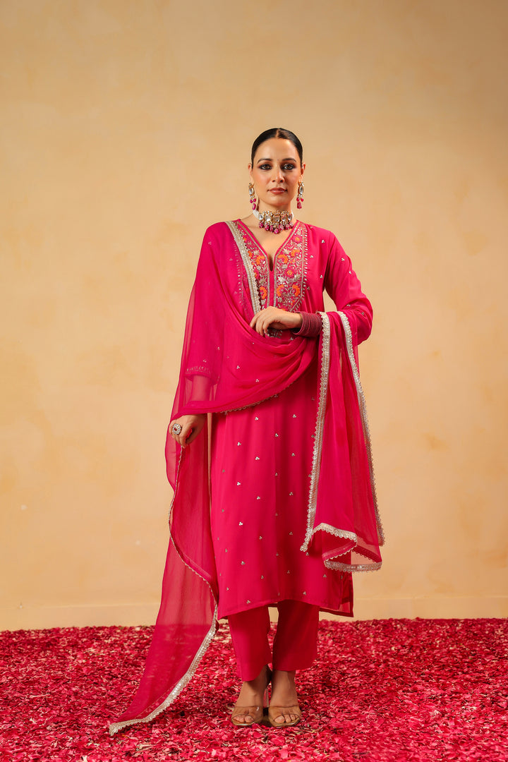 Shaurya Rani Georgette suit set