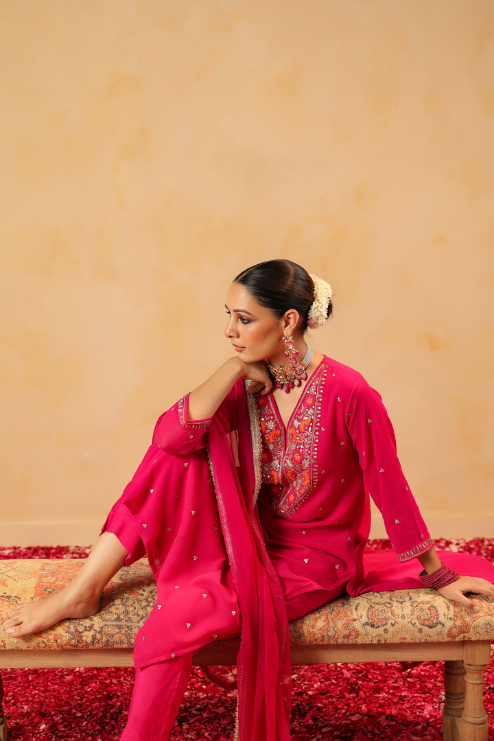 Shaurya Rani Georgette suit set