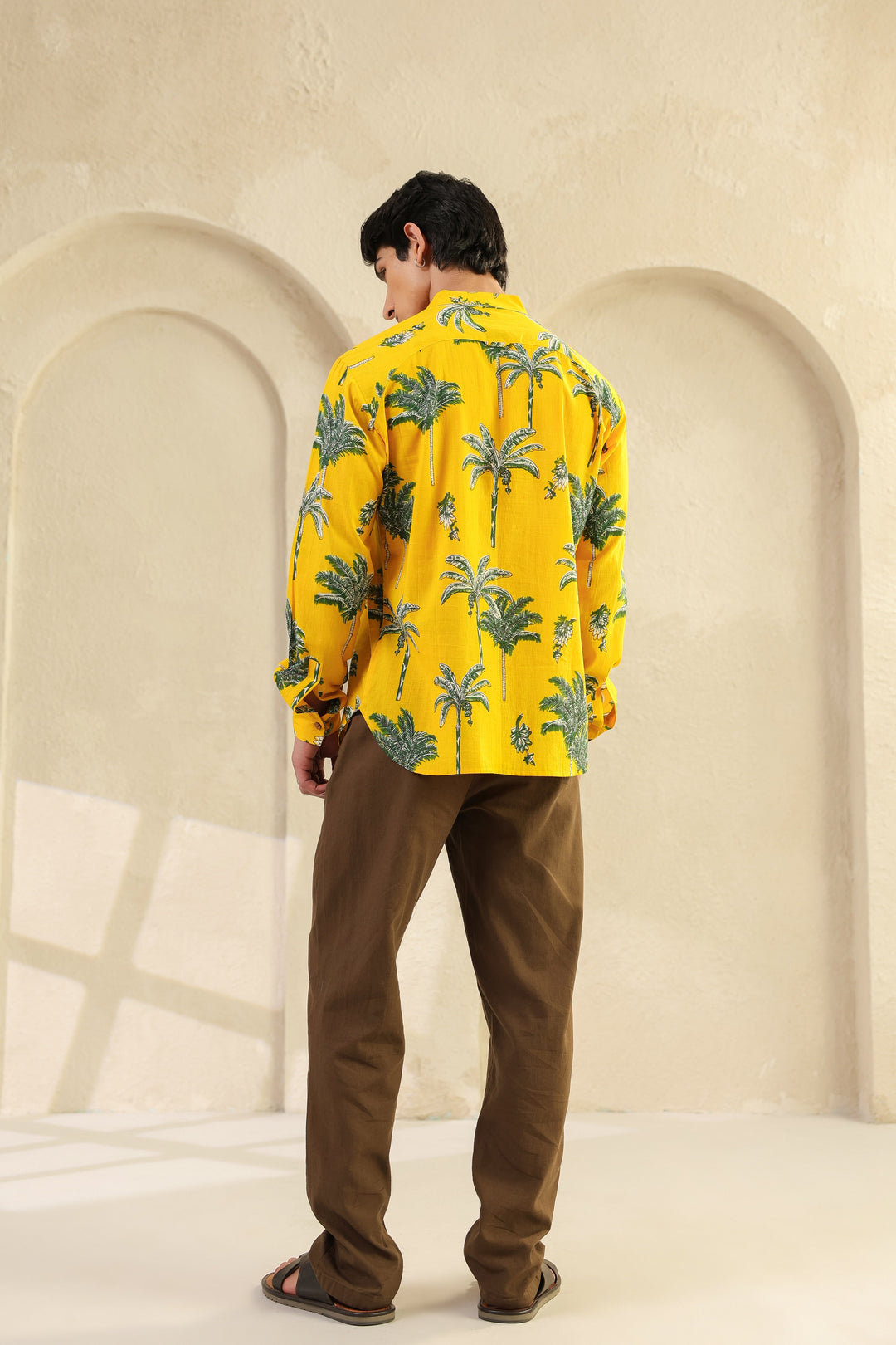 Lemon Yellow Full Sleeve Shirt Kurta