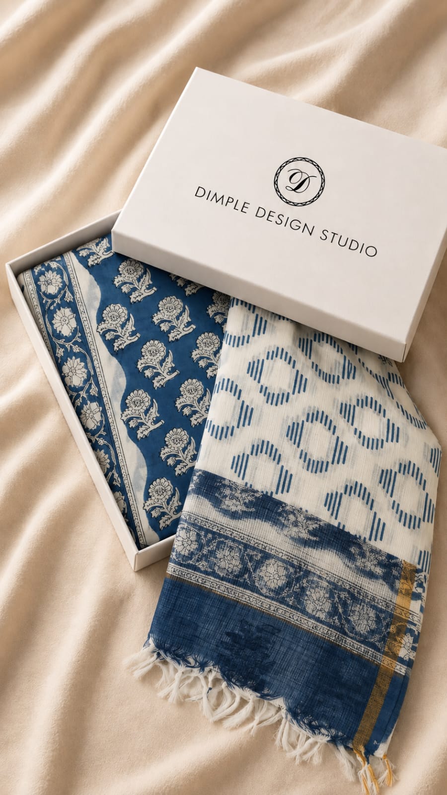 Unstitched - Shehnaaz Blue Cotton Set