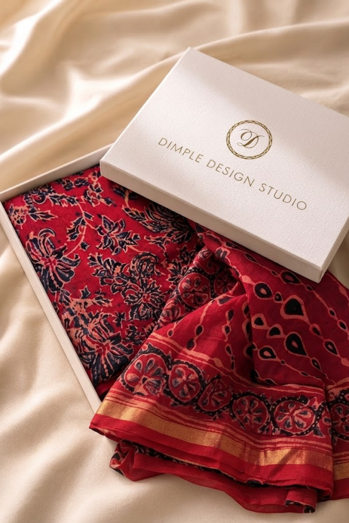 Unstitched - Falak Chanderi Suit Set