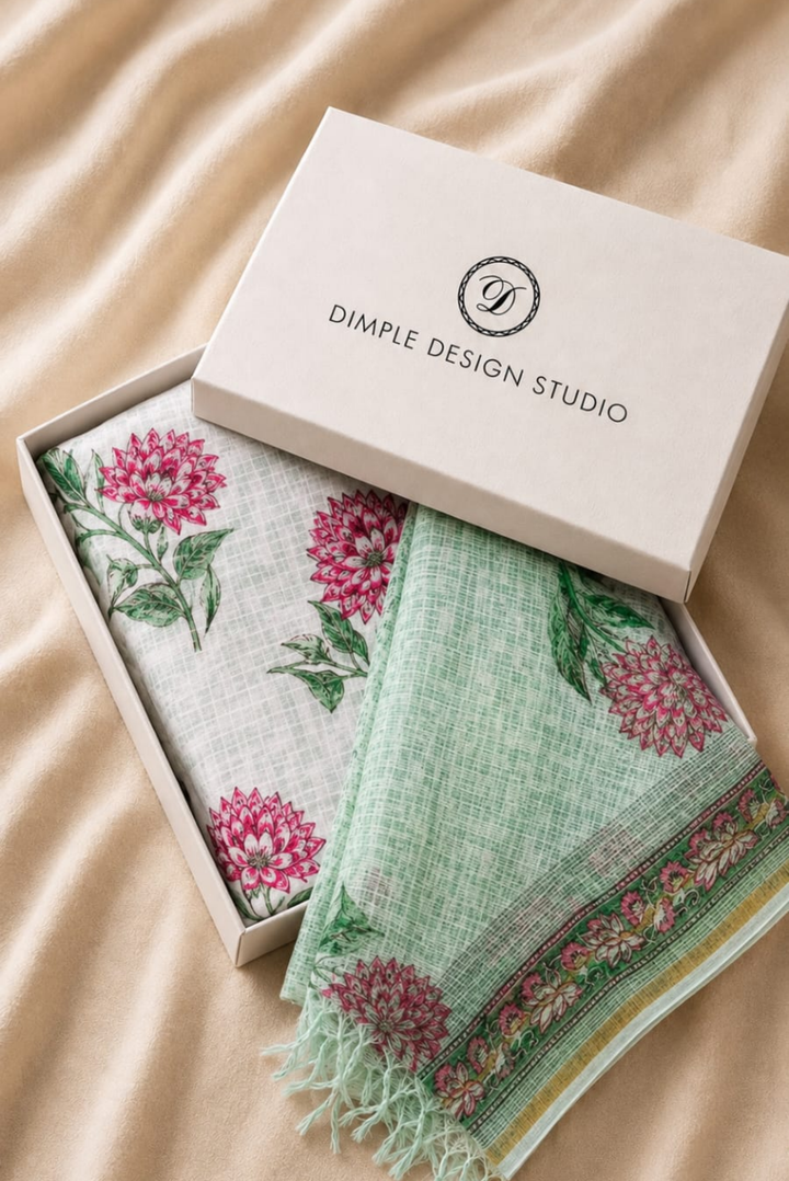Unstitched - Pista Green Doria Suit Set