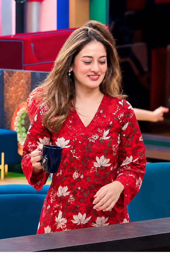 Chahat Red Farshi Salwar Set