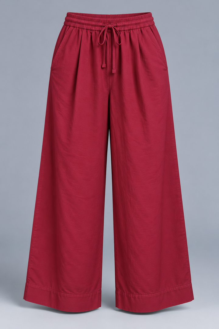 Maroon Women Palazzo Pants